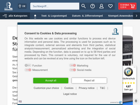 'stempel-fabrik.de' screenshot