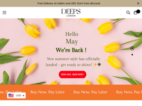 deepslondon.com homepage screenshot