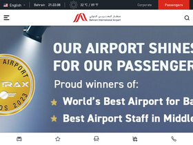 'bahrainairport.bh' screenshot