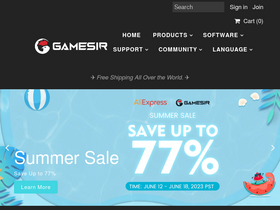 'gamesir.hk' screenshot
