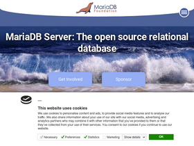 'mariadb.org' screenshot