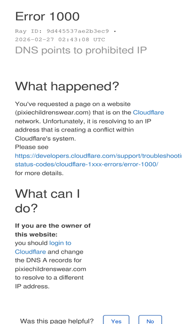 pixiechildrenswear.com