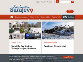 'sarajevo.travel' screenshot