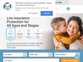 'gerberlife.com' screenshot