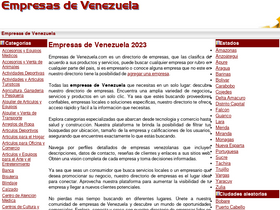 'empresasdevenezuela.com' screenshot