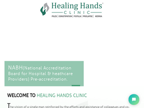 'healinghandsclinic.co.in' screenshot