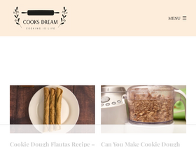 'cooksdream.com' screenshot