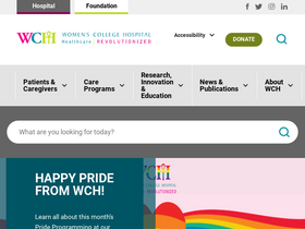 'womenscollegehospital.ca' screenshot