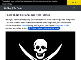 'thewayofthepirates.com' screenshot