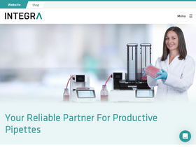 'integra-biosciences.com' screenshot