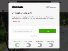 'cykelexperten.dk' screenshot