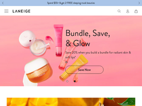 us.laneige.com homepage screenshot