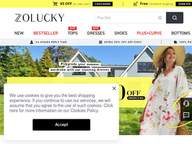 'zolucky.com' screenshot