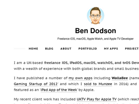 'bendodson.com' screenshot