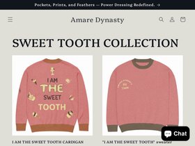 amaredynasty.com homepage screenshot