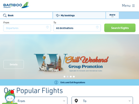 'bambooairways.com' screenshot