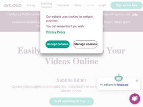 'amara.org' screenshot