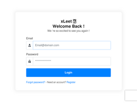 'xleet.pw' screenshot