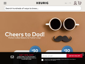 'keurig.ca' screenshot