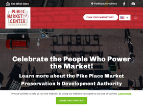 'pikeplacemarket.org' screenshot