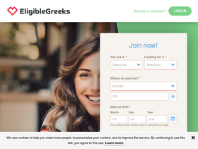 'eligiblegreeks.com' screenshot