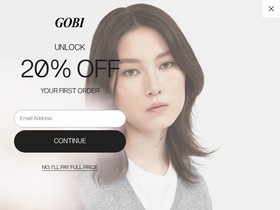 'gobicashmere.com' screenshot