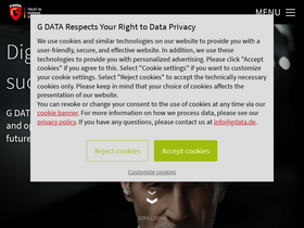 'gdatasoftware.com' screenshot