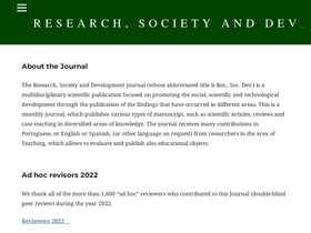 'rsdjournal.org' screenshot