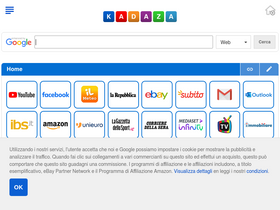 'kadaza.it' screenshot