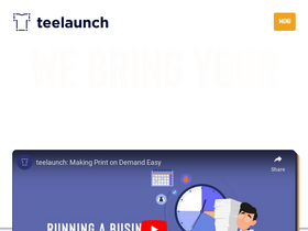 'teelaunch.com' screenshot