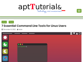 'apttutorials.com' screenshot