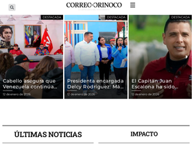 'correodelorinoco.gob.ve' screenshot