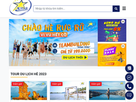 'saigonstartravel.com' screenshot