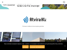 'atviraklaipeda.lt' screenshot