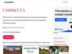 'fameshala.com' screenshot