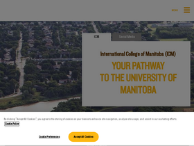 'icmanitoba.ca' screenshot