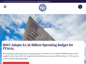 'mecknc.gov' screenshot