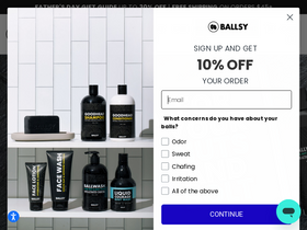 'ballwash.com' screenshot