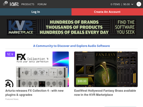 'kvraudio.com' screenshot