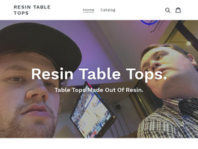 resintabletops.com homepage screenshot