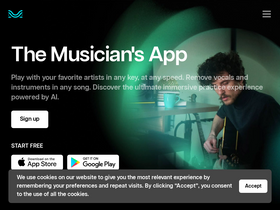 'moises.ai' screenshot