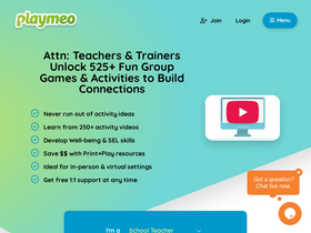 'playmeo.com' screenshot