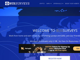 'buxsurveys.com' screenshot