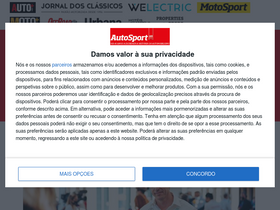 'autosport.pt' screenshot