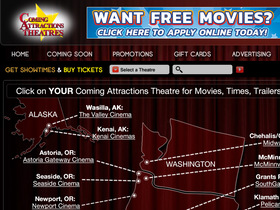 'catheatres.com' screenshot
