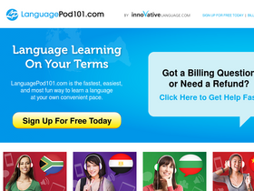 'languagepod101.com' screenshot