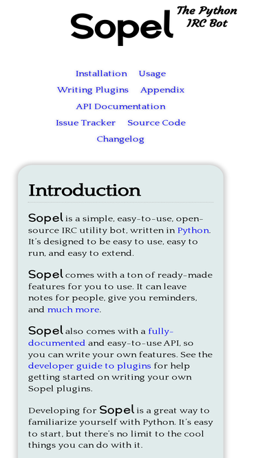 sopel.chat