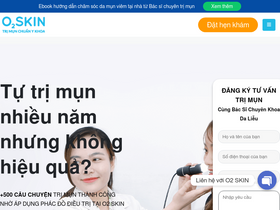 'o2skin.vn' screenshot