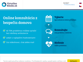 'virtualnaklinika.sk' screenshot