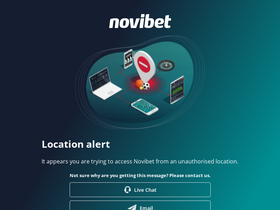 'novibet.ie' screenshot